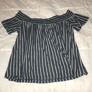 American Eagle cropped off the shoulder top